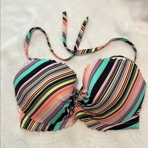 Victoria's Secret Multicolor Striped Bikini Top